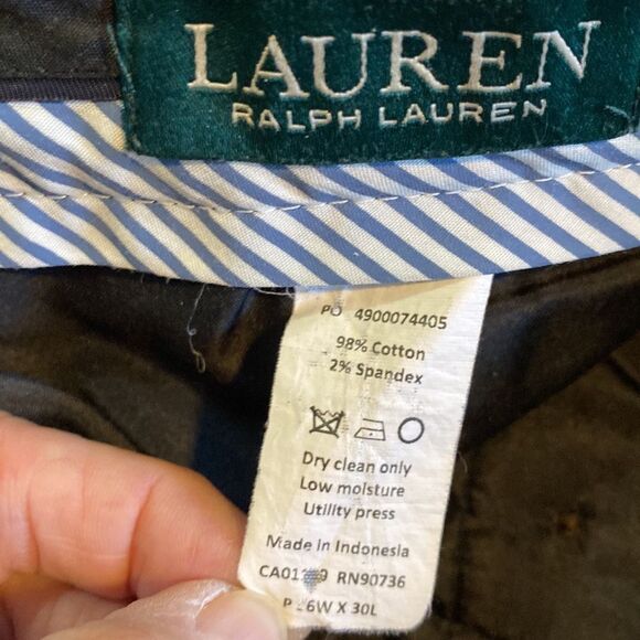 Lauren Bundle of 4 Pair Lauren Corduroy Flat Front Pants 36x30 Business Casual - Picture 12 of 12